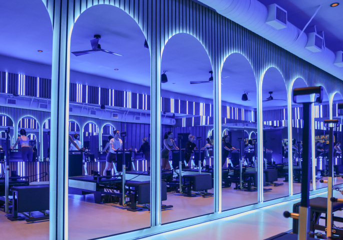 Pilates Addiction Studio Arch Mirrors